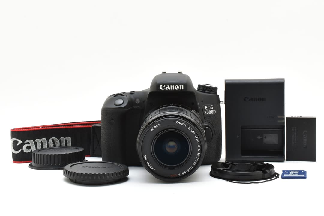 美品 Canon キャノン EOS 8000D レンズキット #9205