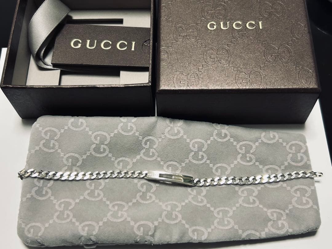 グッチ Gロゴ SV925 チェーン ブレスレット 17
