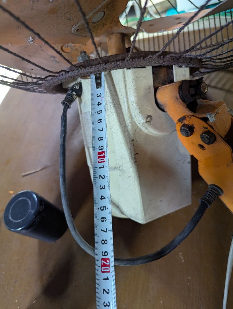 昭和レトロ•壁付扇風機•スイデン壁付扇風機•可動品•金属プロペラ•業務用？•首振