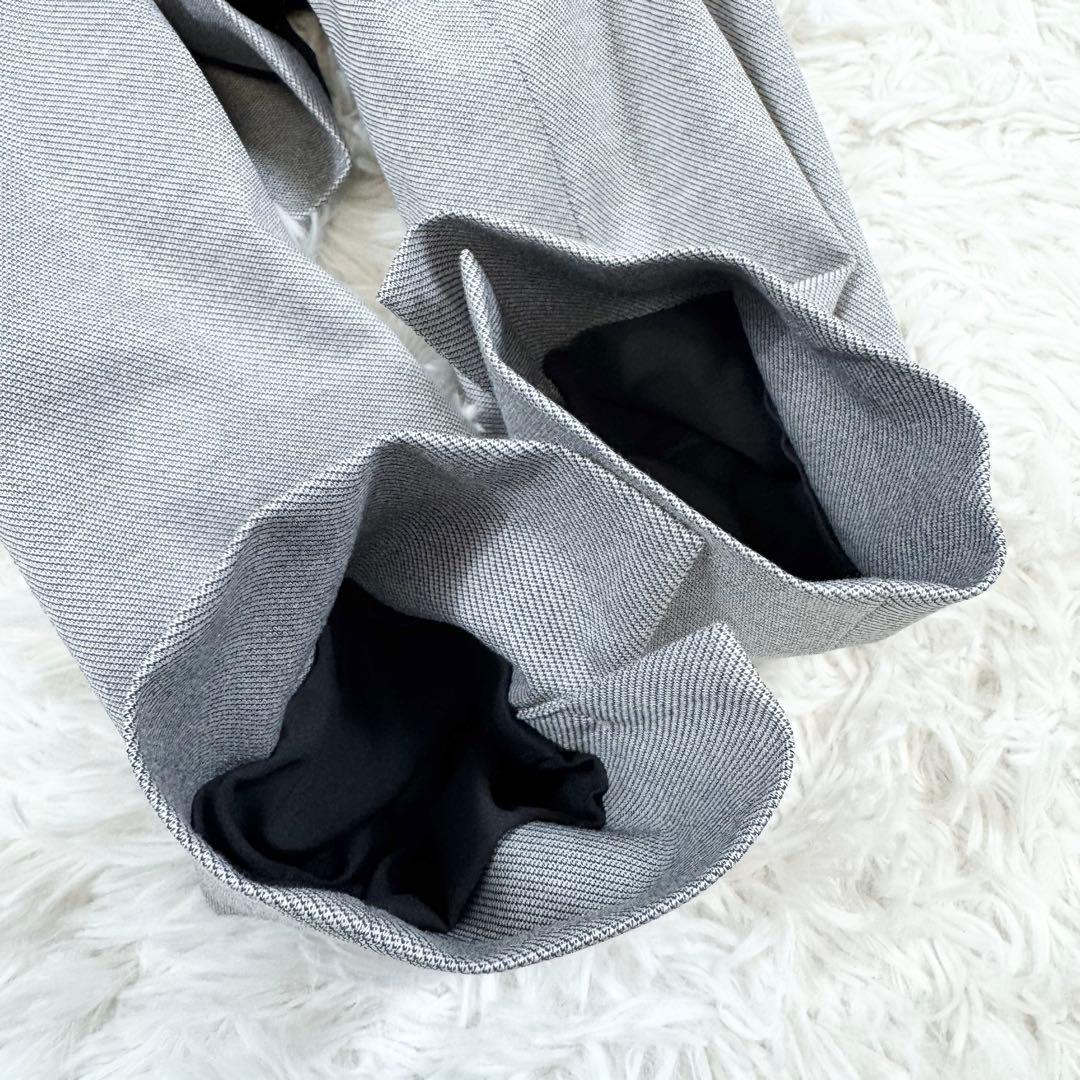【極美品】INDIV インディヴィ パンツスーツセットアップ グレー 44