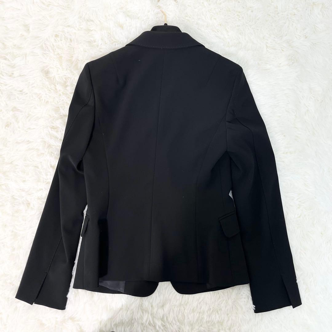 ししまる23区 パンツスーツ テーラードジャケット 裾フレア ブラック S