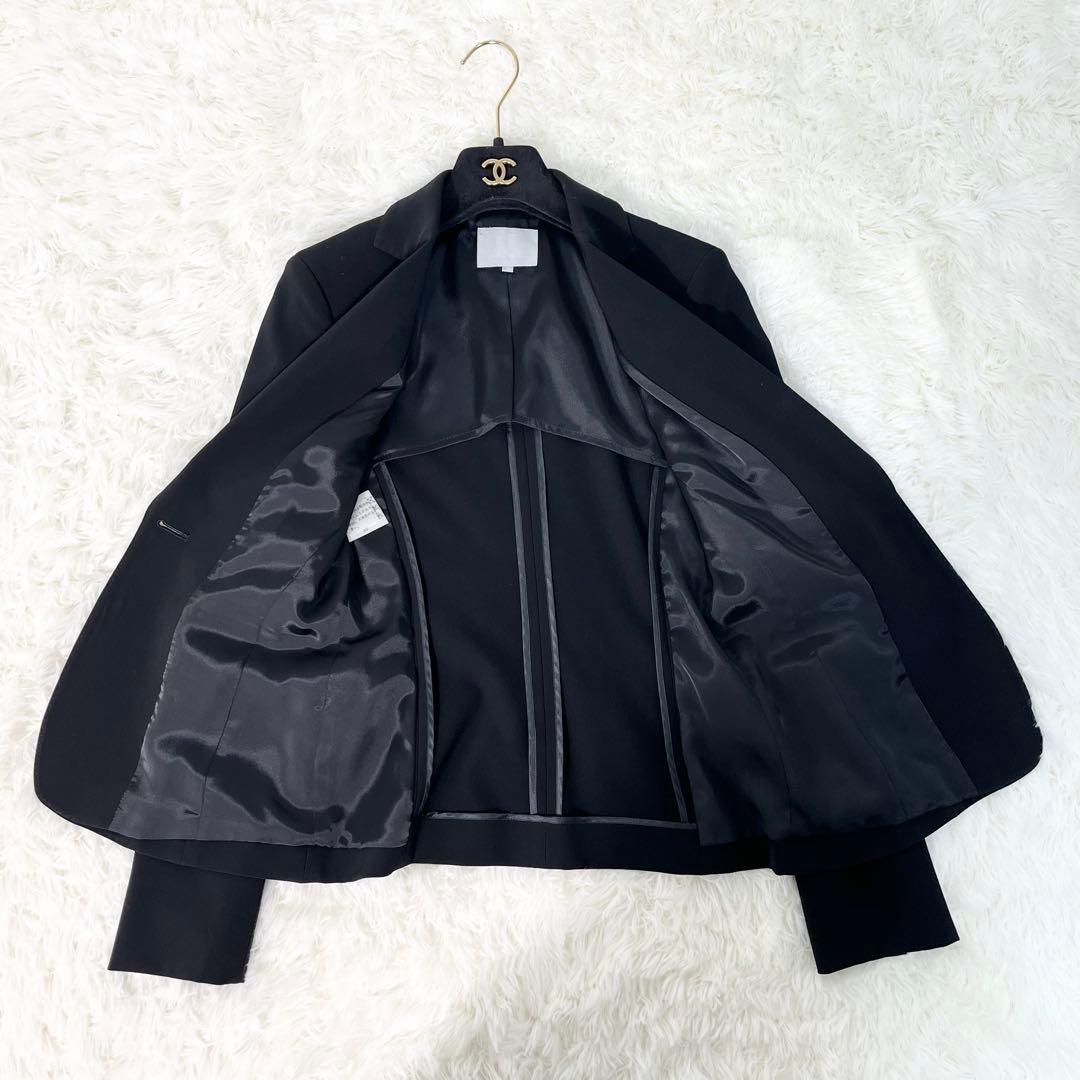 ししまる23区 パンツスーツ テーラードジャケット 裾フレア ブラック S