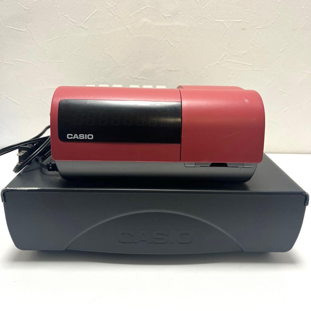CASIO TE-300 赤 レジスター レシート紙13本付き