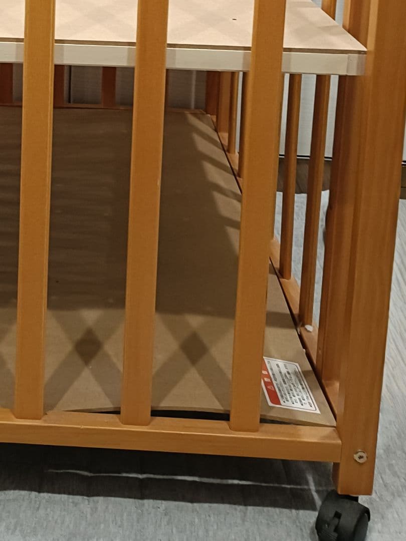 [値下げ]木製ミニベビーベッド★ベビー布団セット