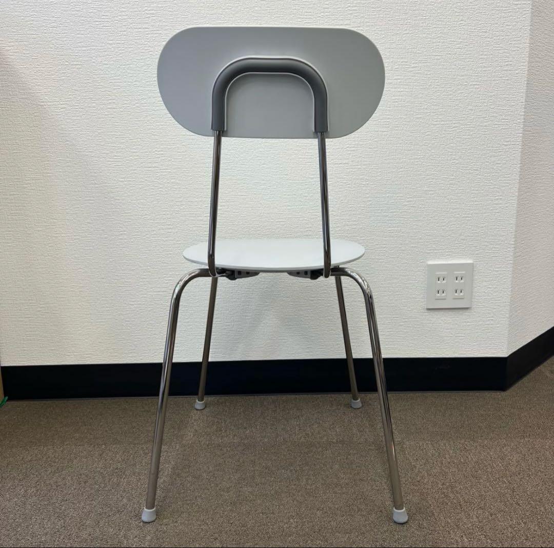 無印　椅子　スチールチェア　ライトグレー　北欧　エンツォ・マリ　マリオリナチェア