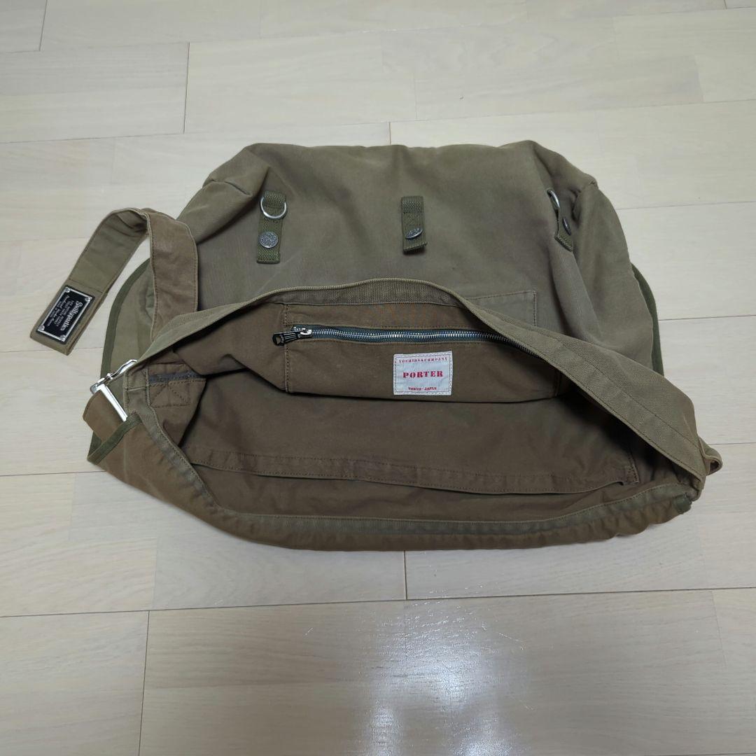 ワコマリア×ポーター　天国東京 メッセンジャーバッグ 　ベージュ Lサイズ