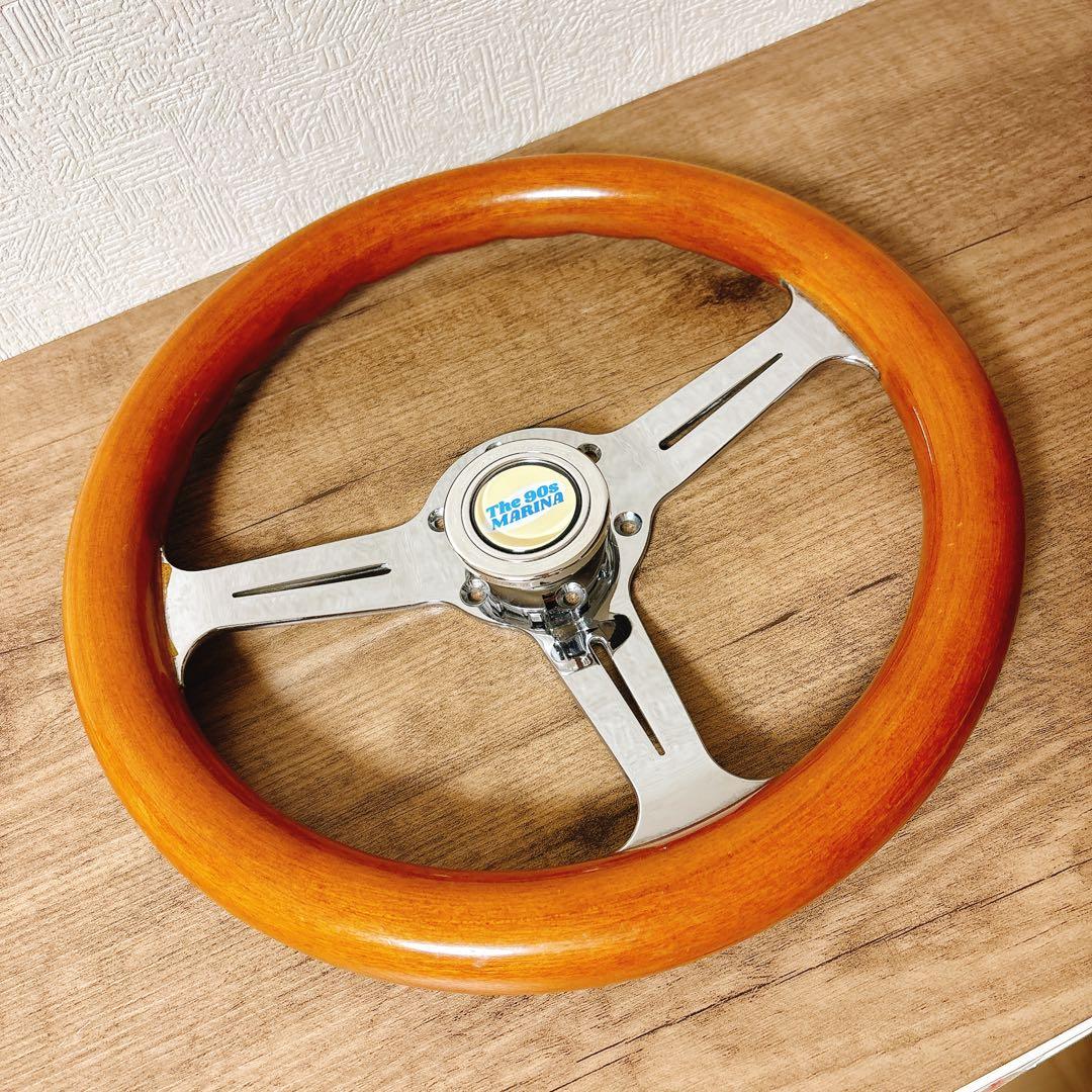 希少　当時物　ウッドハンドル　ウッドステアリング　33cm 旧車　USDM