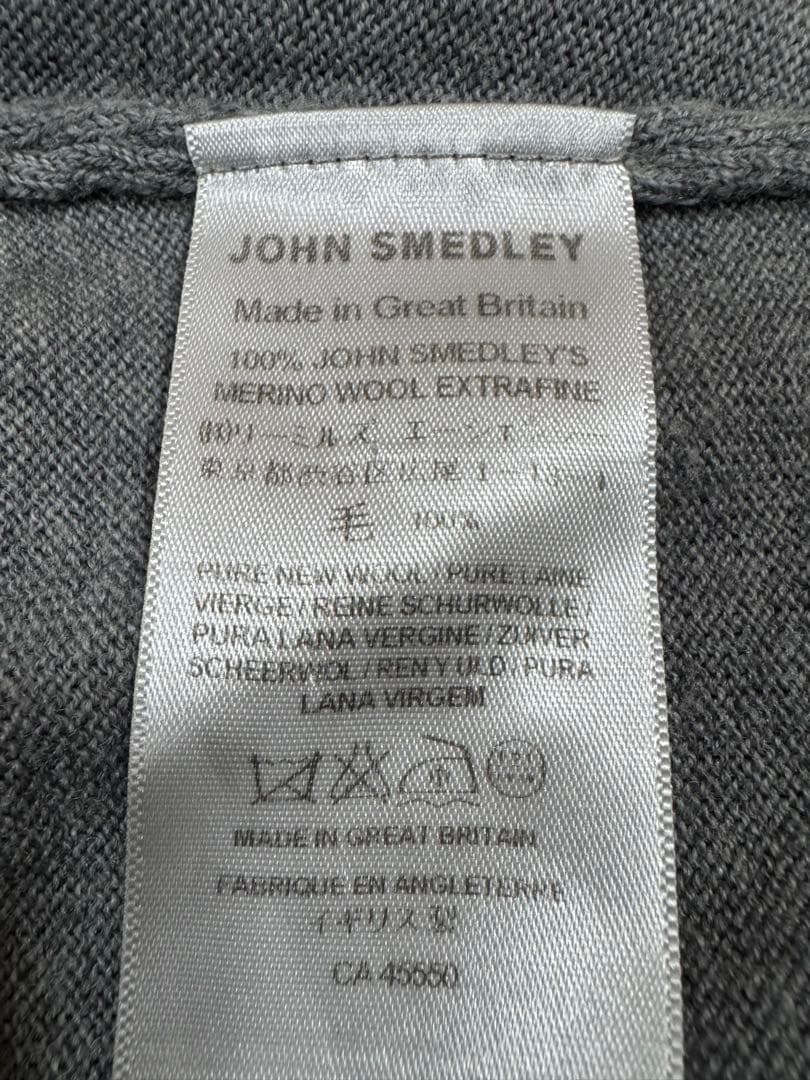 新品　ジョンスメドレー　タートルネック　Ｌ　グレー