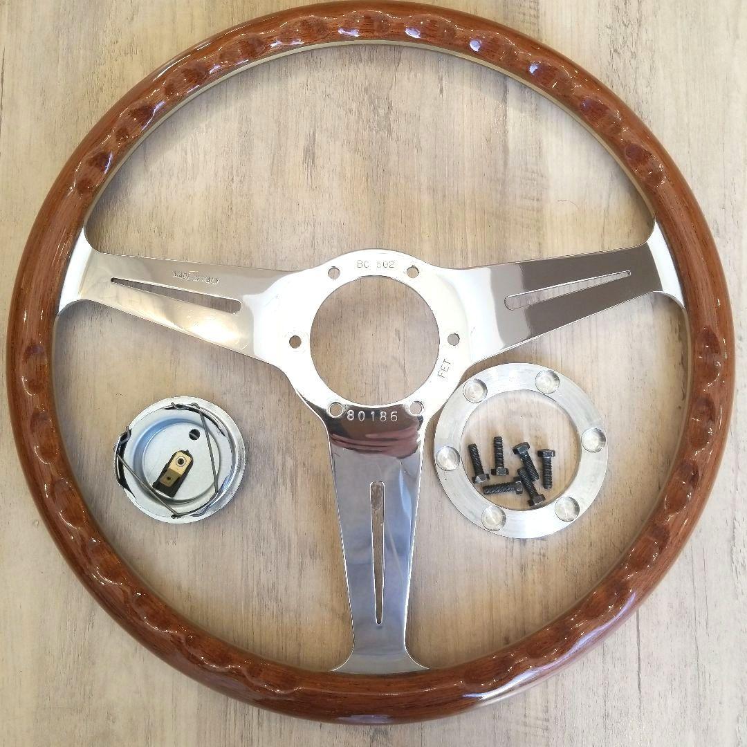 【美品】NARDI☆ナルディクラシックウッドポリッシュ/36Φ【FET刻印有り】