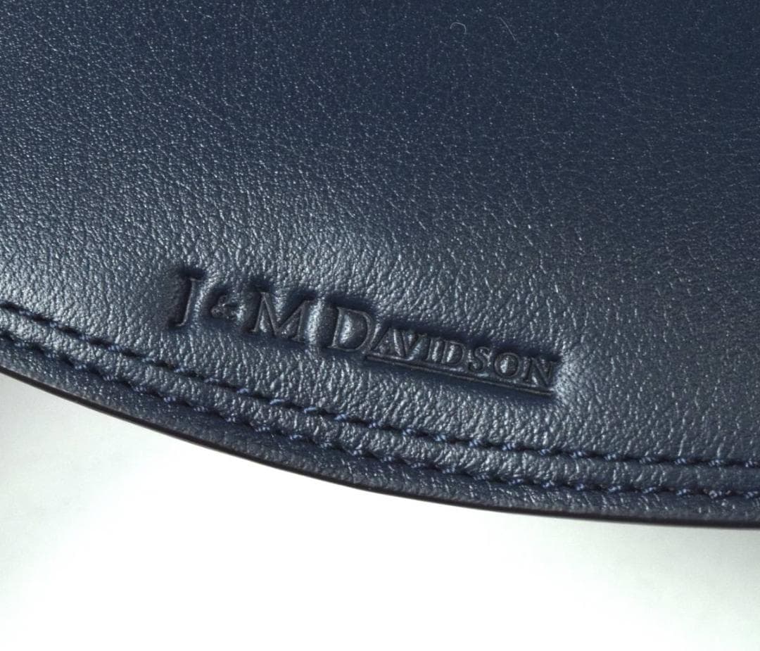 未使用6.8万 J&M DAVIDSON ウエスト ベルトポーチ ネイビー