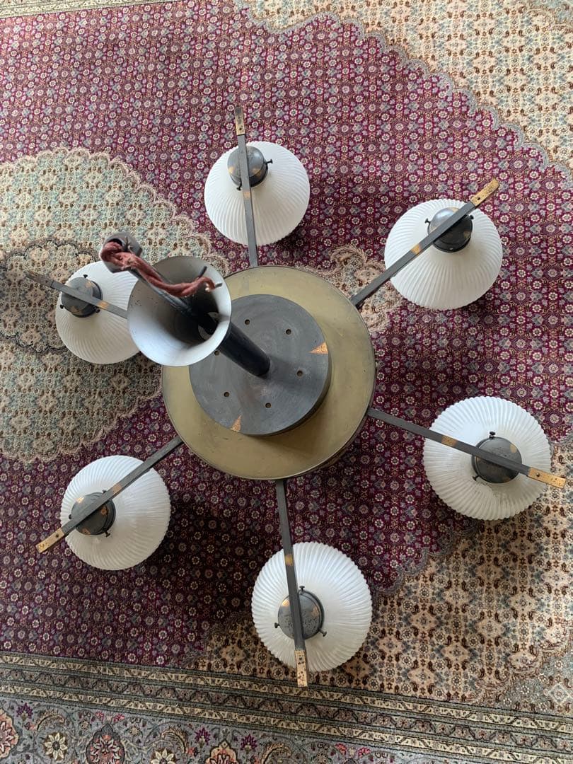 シャンデリア 昭和レトロ 6灯+1灯