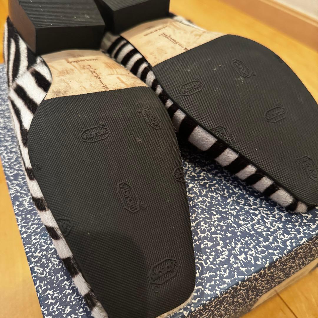 年始最終セール【palomawool】ゼブラ柄 ローファー / 38サイズ