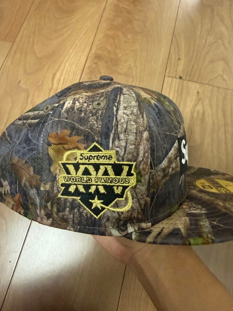Supreme BoxLogo NewEra 7 3/8 リアルツリー 25SS