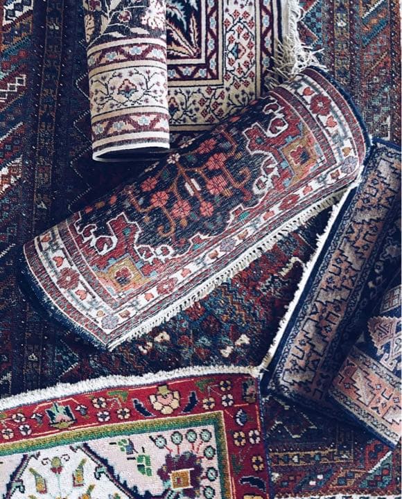 大幅値下げ‼️ヴィンテージ手織りペルシャ絨毯アンティークキッチンランナーマット