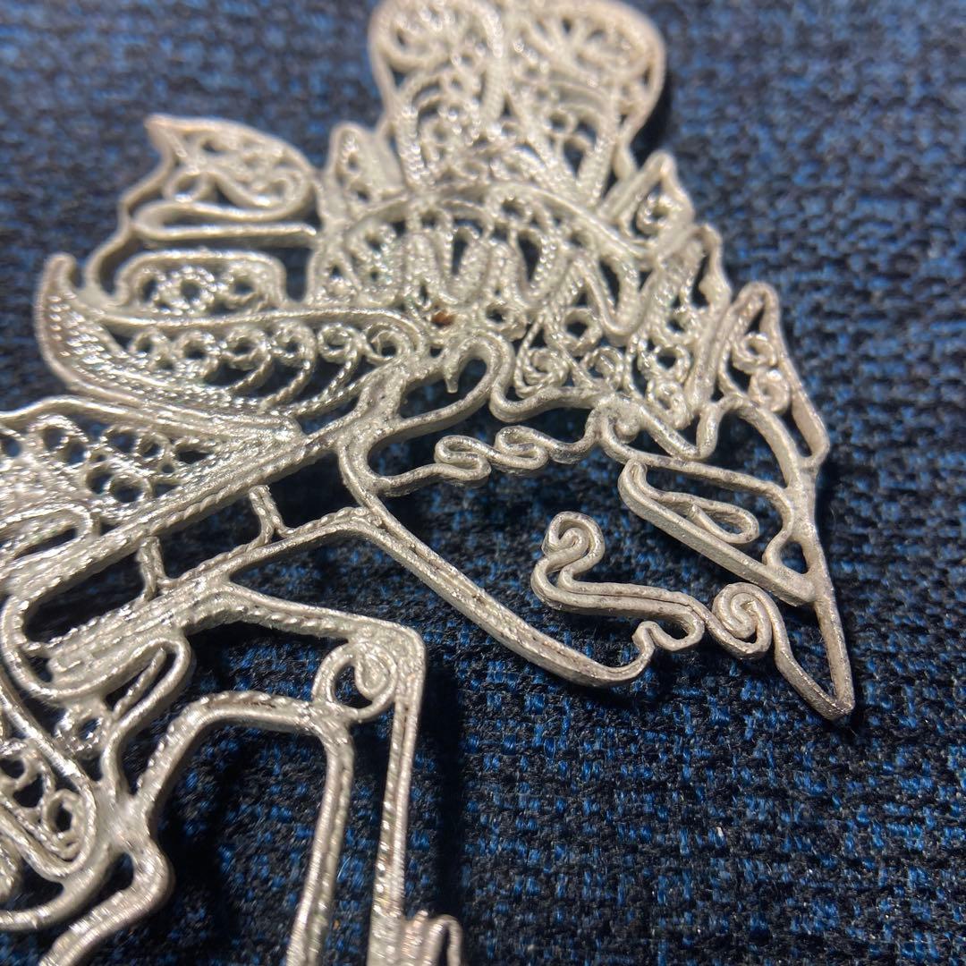 80年代( ´ ▽ ` )バリ島ブームの頃の銀細工925シルバー製のワヤン.クリ