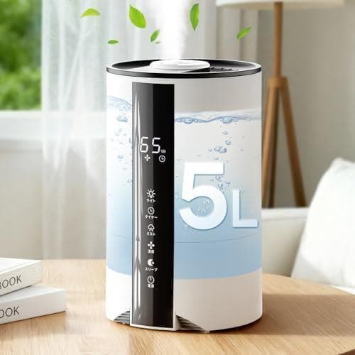 加湿器 卓上 小型 大容量 5L【冬新登場・知能恒湿】 超音波式 ハイ_corg