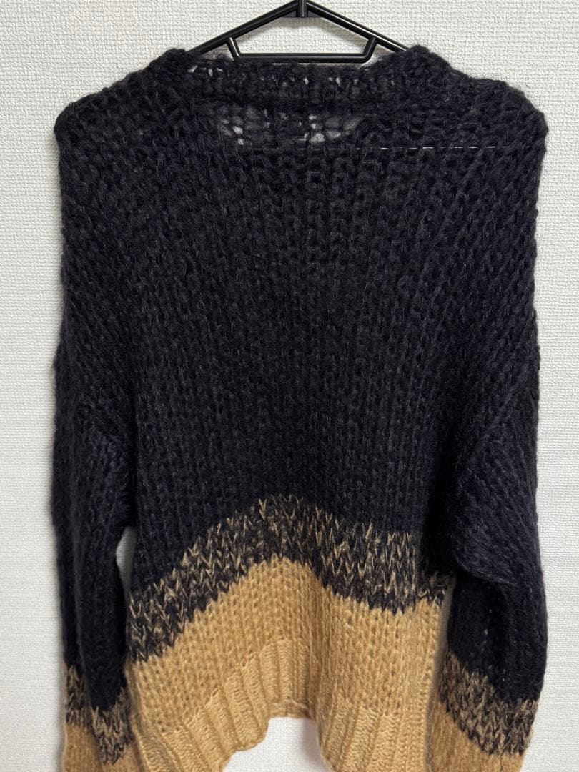 【Vivienne Westwood】モヘア バイカラー ニット セーター