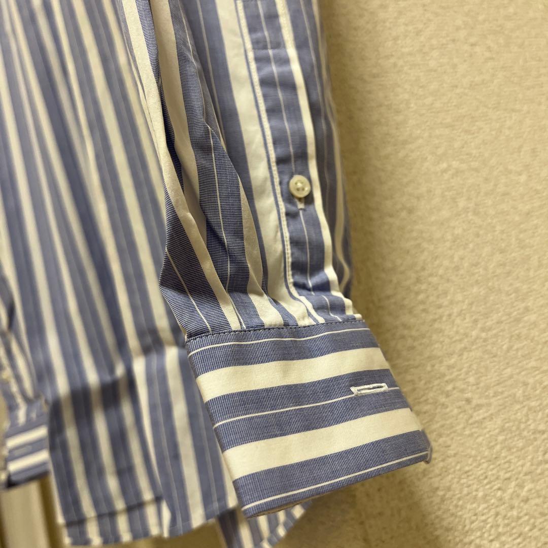 JIL SANDER 青白ストライプ 長袖シャツ