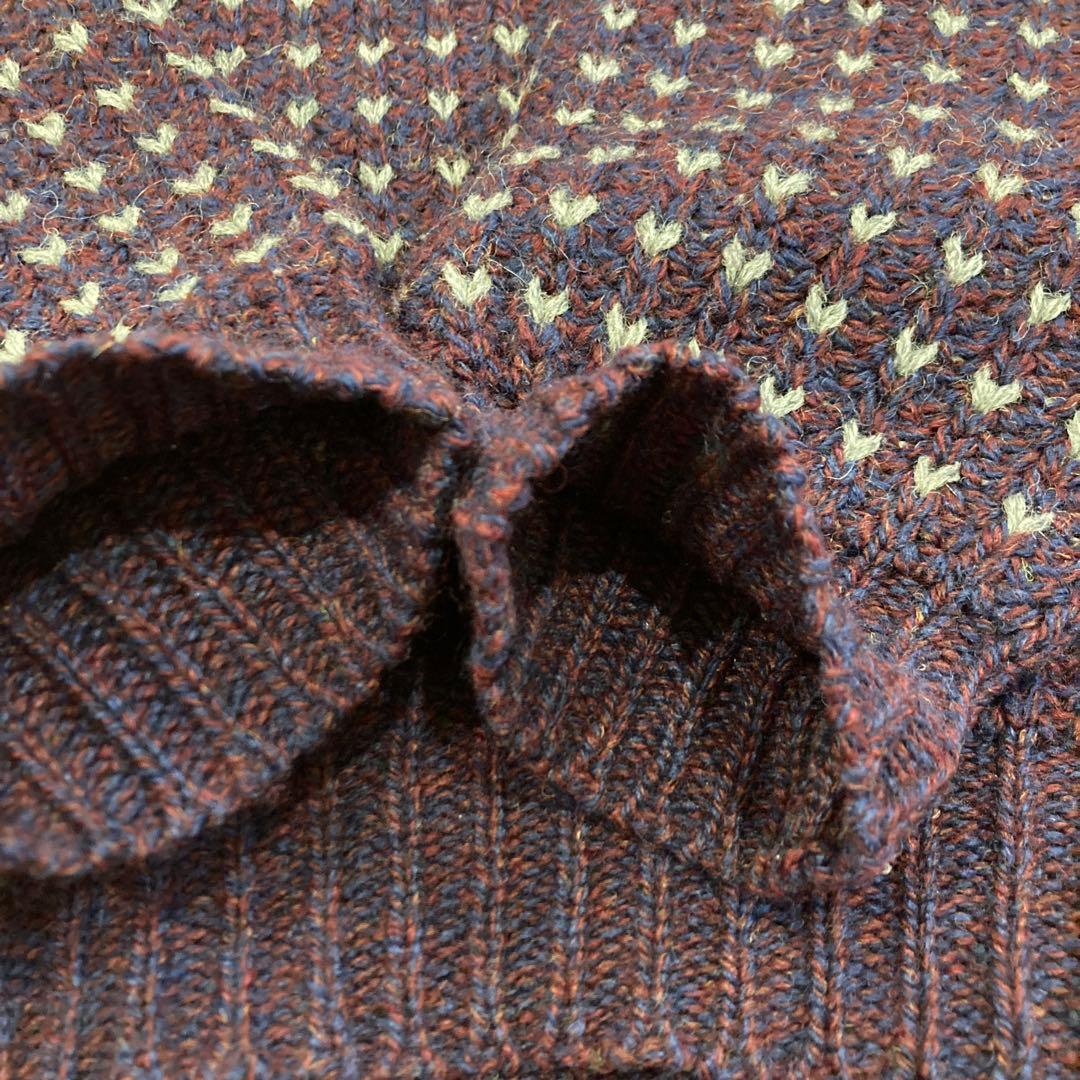 バーズアイ　ニット　ウールリッチ　80s 美品　Lサイズ