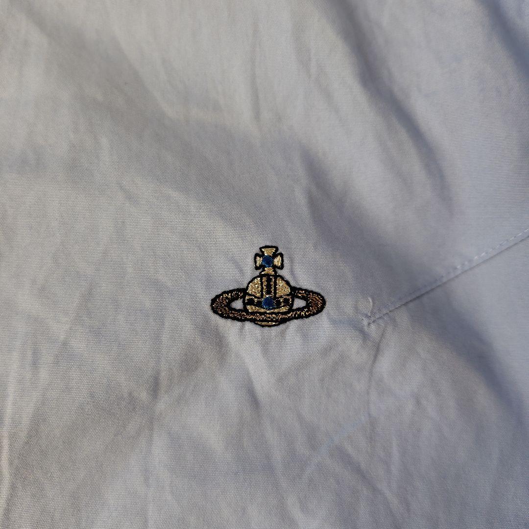 極美品　XL　ヴィヴィアンウエストウッド　シャツ　長袖　オーブ　刺繍　ボーダー