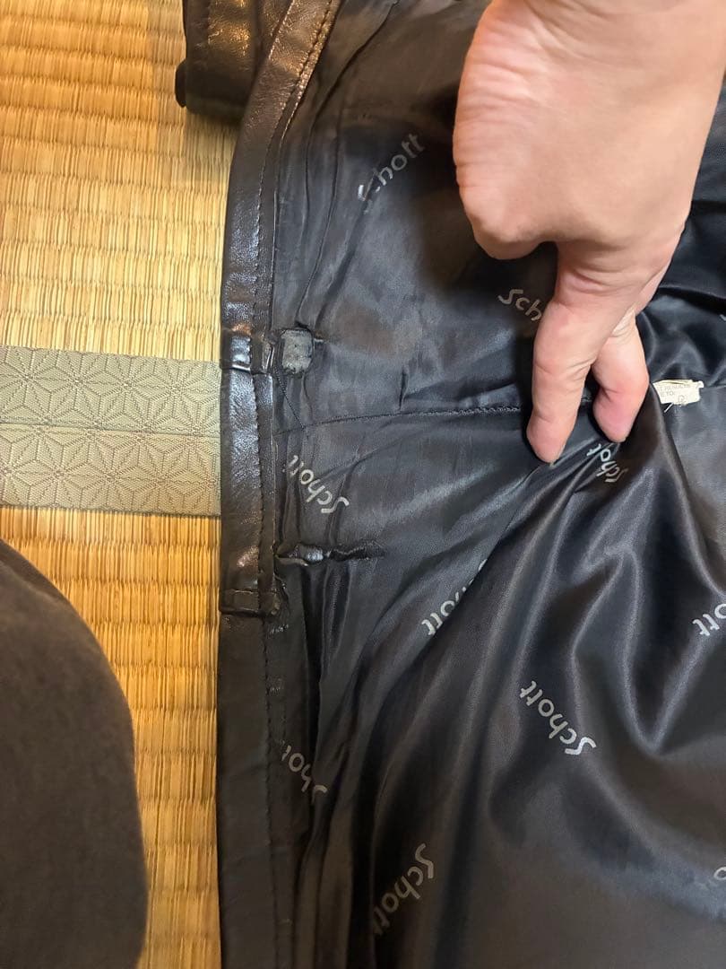 Schott NYC single ライダースジャケット 38