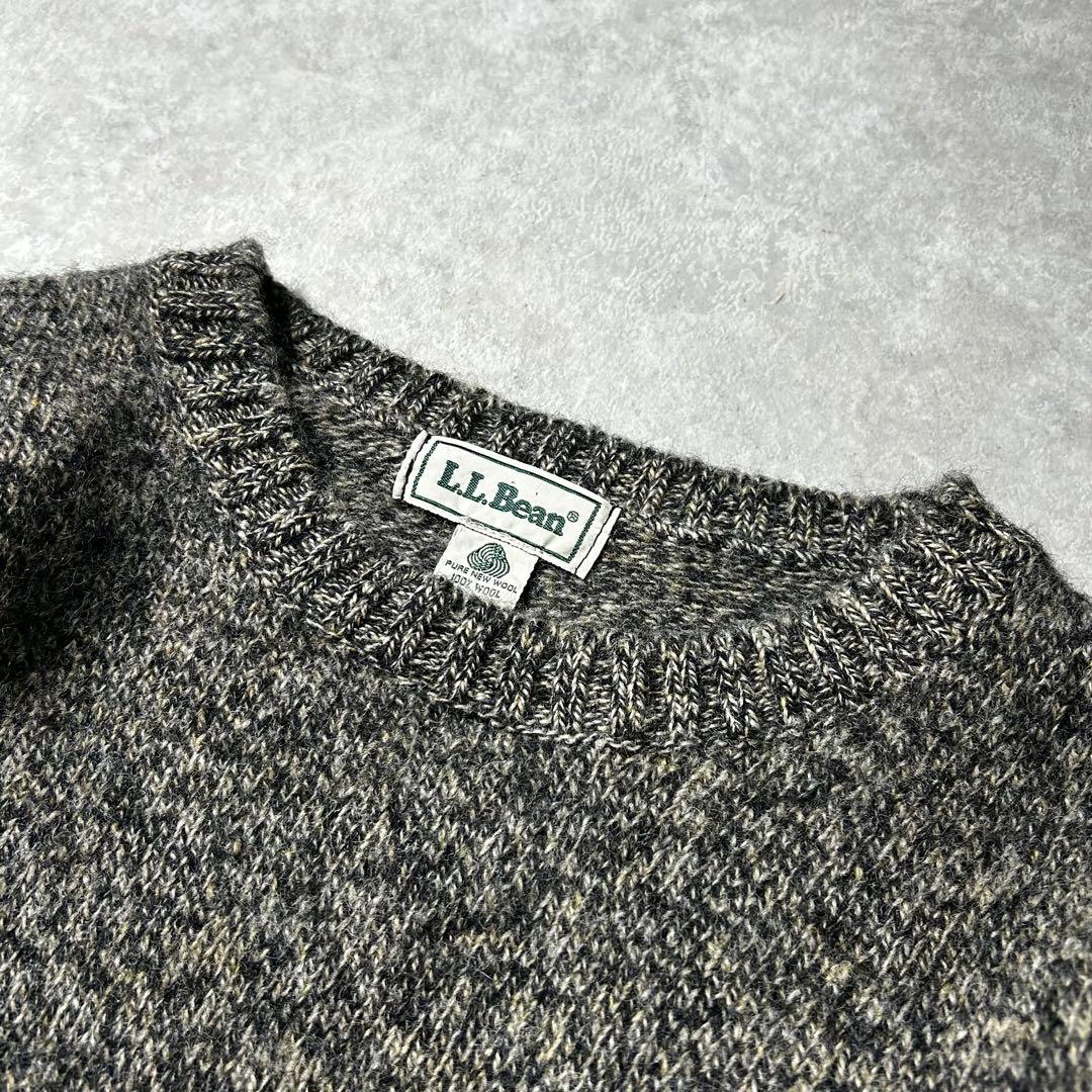90s old L.L.BEAN スコットランド製ウール100% ニットセーター