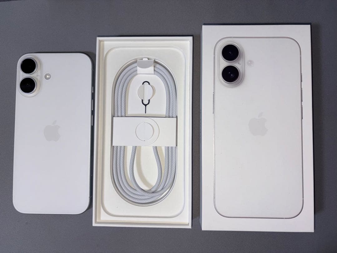 iPhone16 128GB 電池100% 画面新品 AC+盗難紛失 27年1月