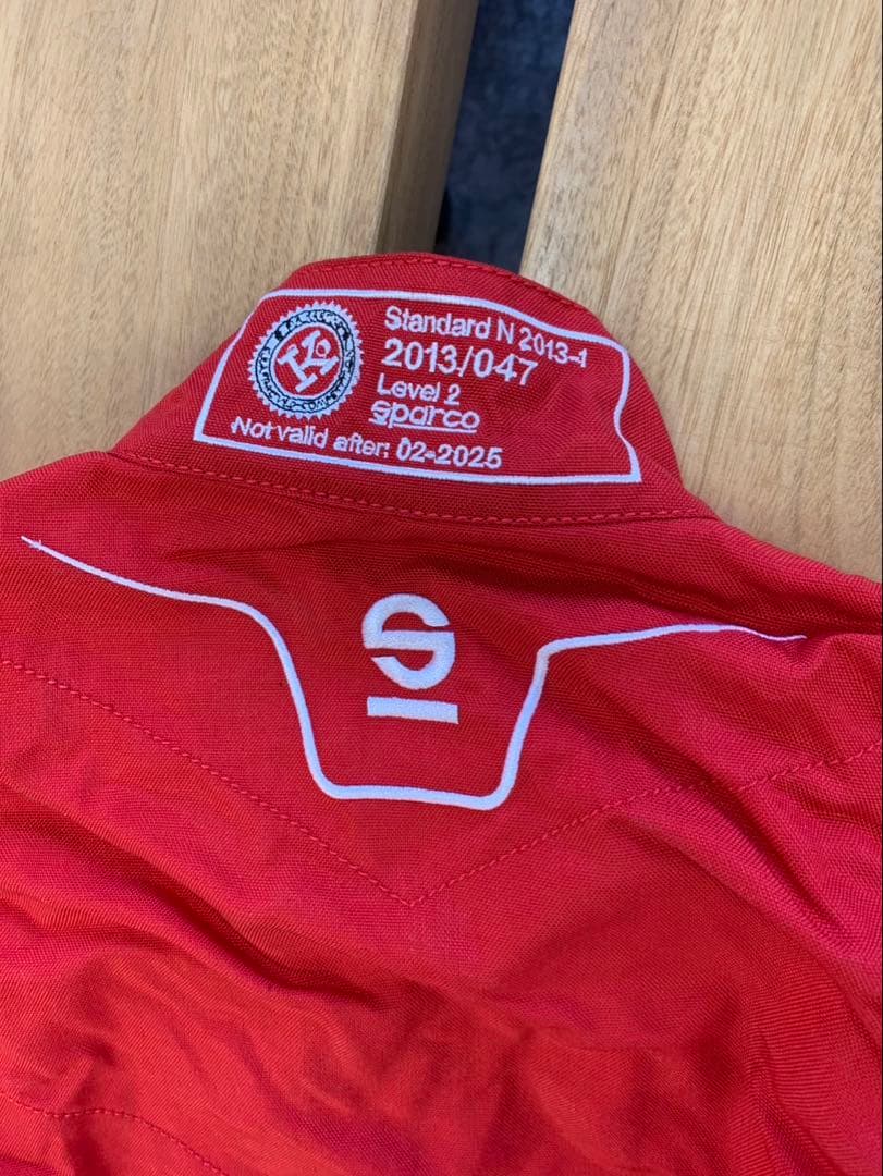 Sparco レッド ブラック 全身スーツ