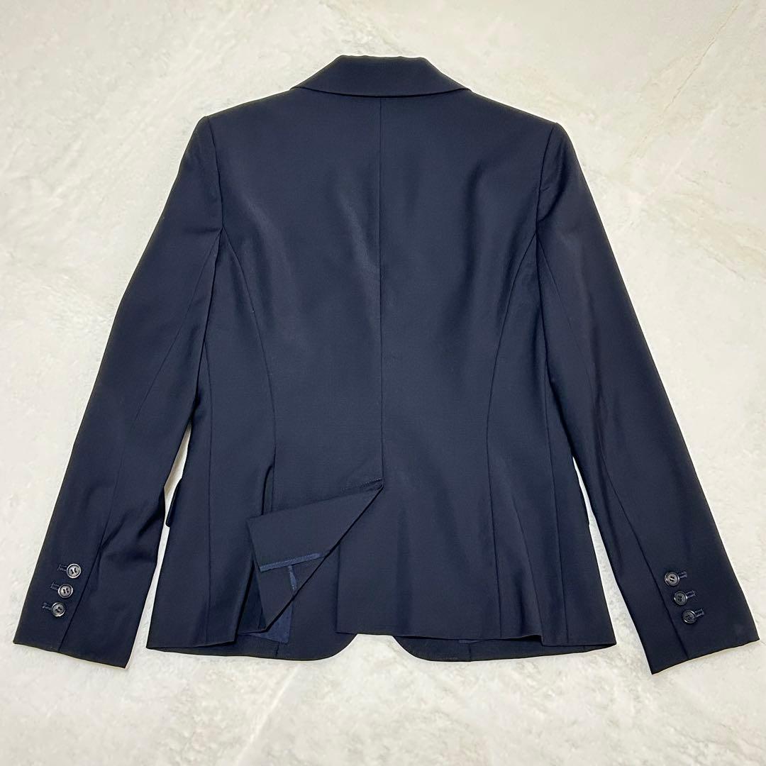 極美品✨ セオリーリュクス スーパー120 パンツスーツ XL位 ネイビー