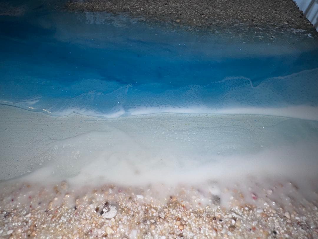 レジンアート 海の風景 与論島　百合が浜