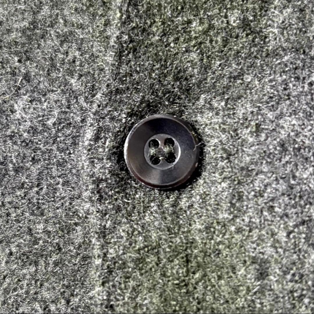 べ*ん様 COMOLI ウールカシミヤ チェック オープンカラーシャツ 2