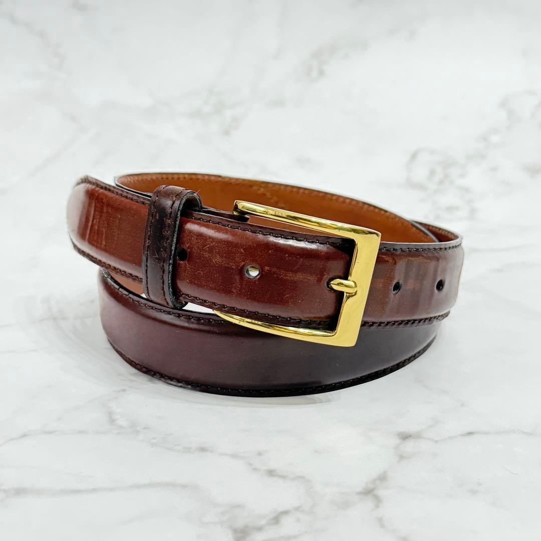 ALDEN ホーウィンシェルコードバン レザー ベルト サイズ：32/80