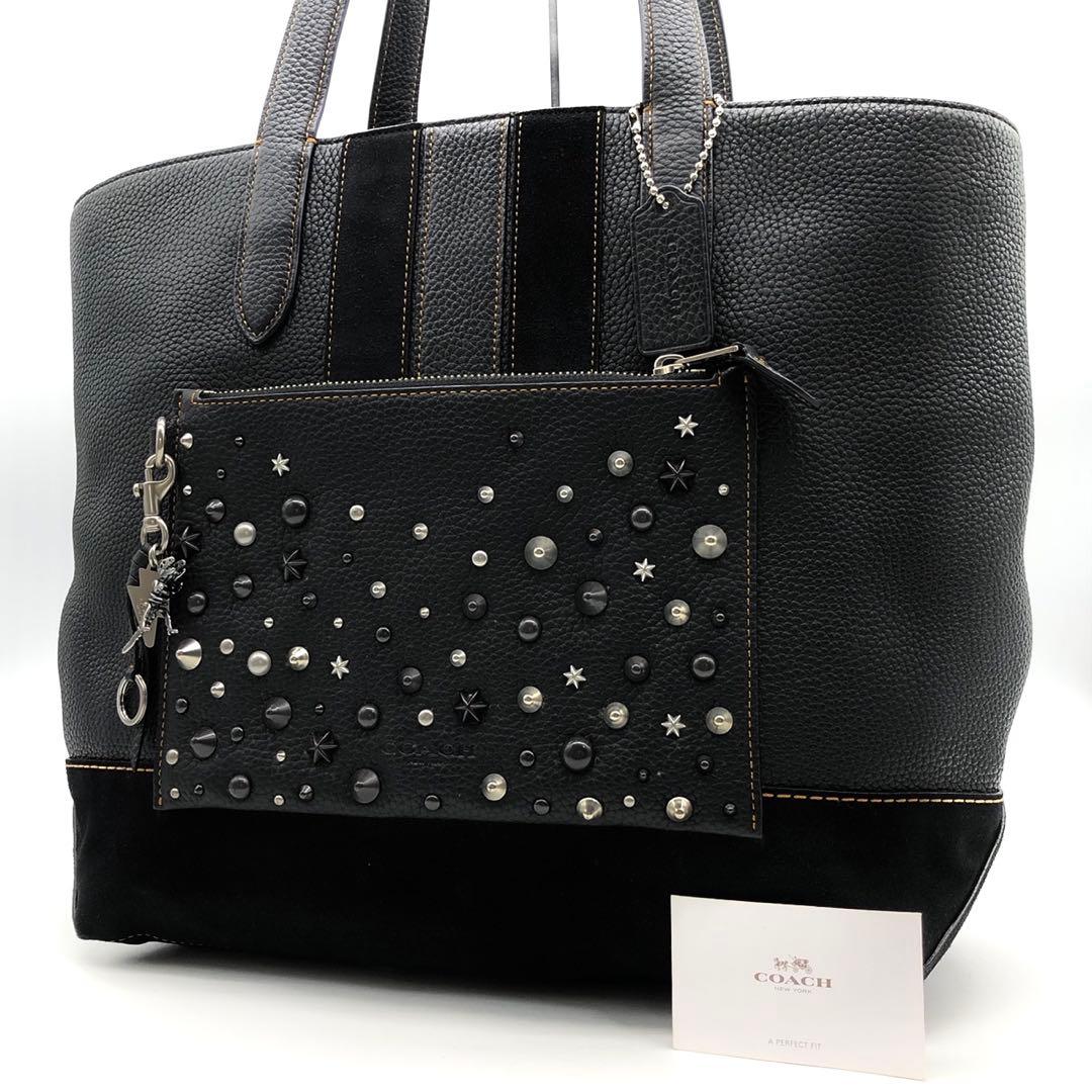 【未使用級】 COACH トートバッグ メトロポリタン スタッズ レキシー