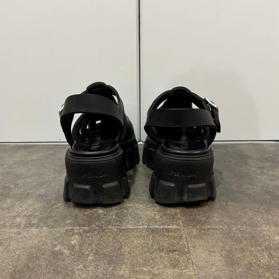 訳あり！PRADA モノリス ラバー サンダル