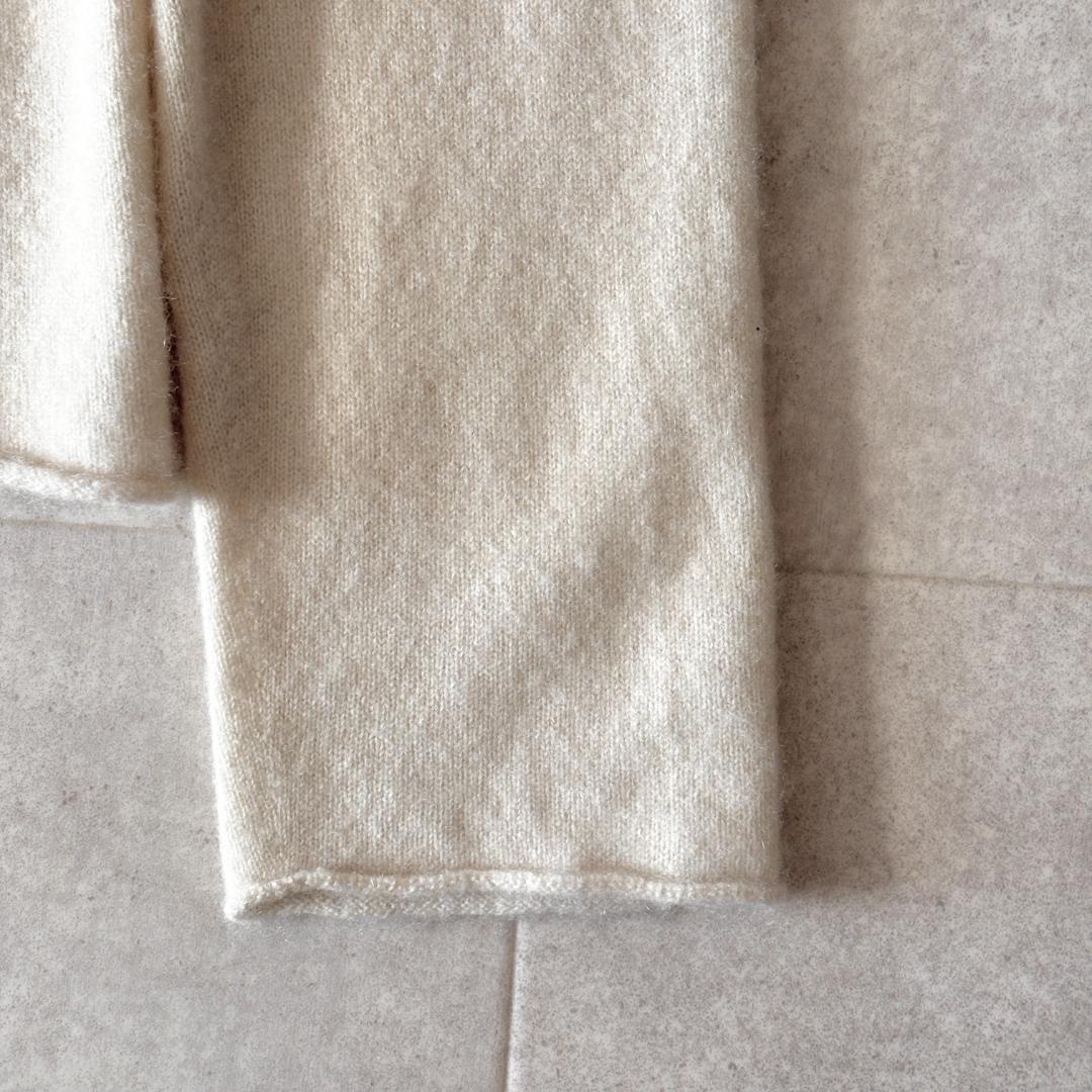 極美品✨️3,3万 エヴァムエヴァ カシミア100%クルーネックニット 洗える