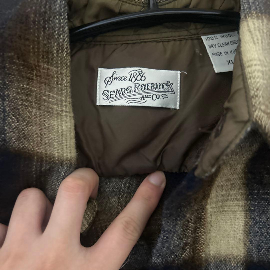 Sears Roebuck フランネルシャツ XL 90s