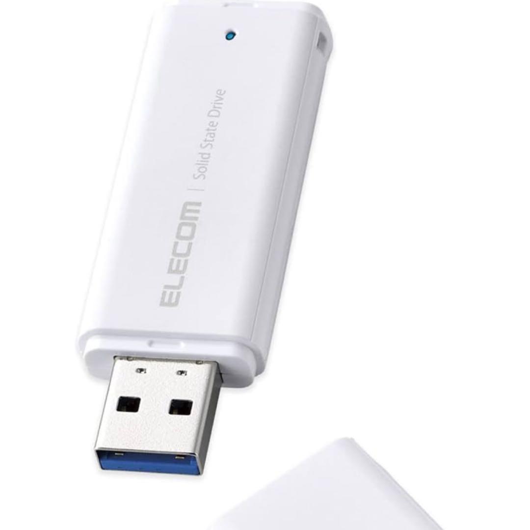 【ESD-EMC1000GHW】エレコム 外付けSSD 1TB 小型 高速転送