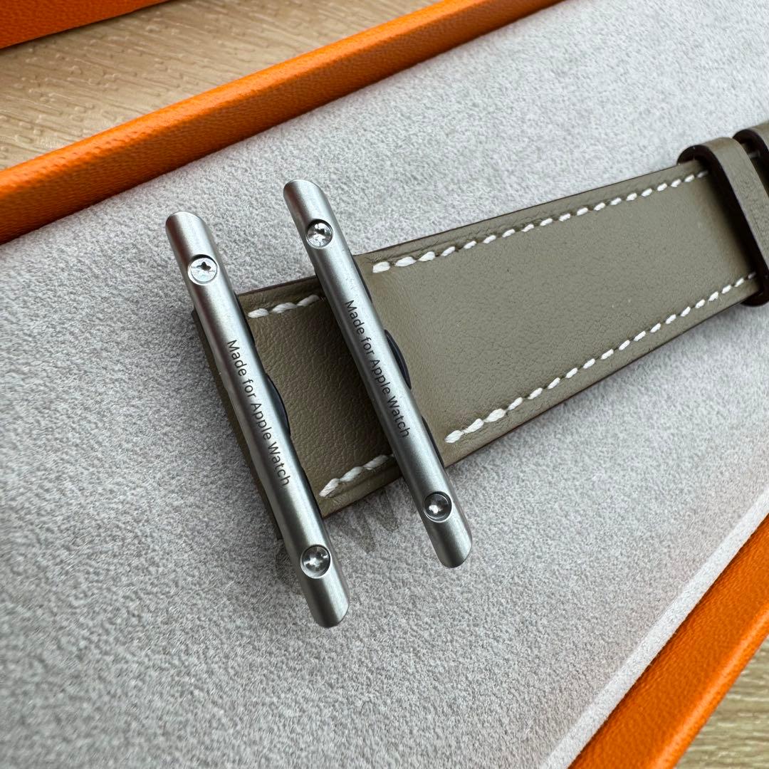 2796 未使用　Apple Watch エルメス　エトゥープ　レザーバンド