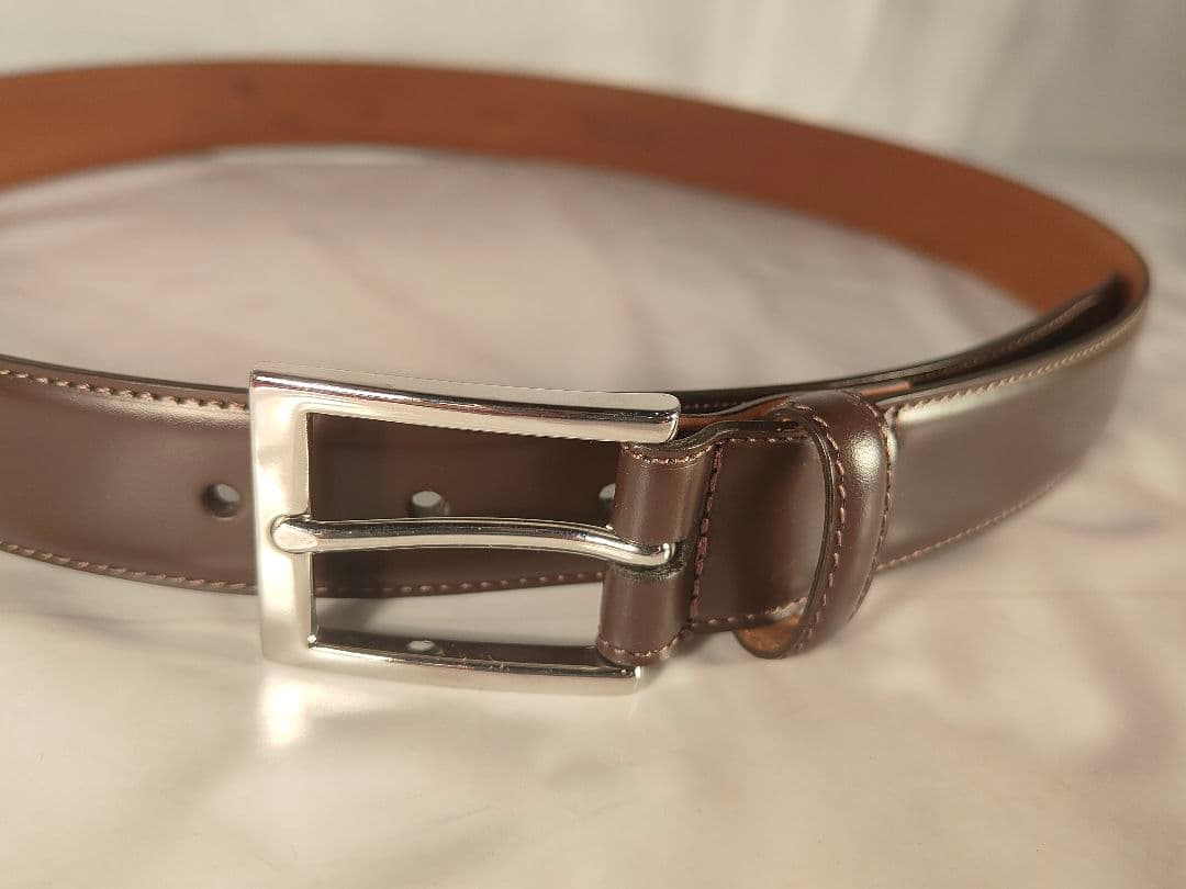【極美品】ブルックスブラザーズ　高級イタリアンレザーベルト 正規品　イタリア製