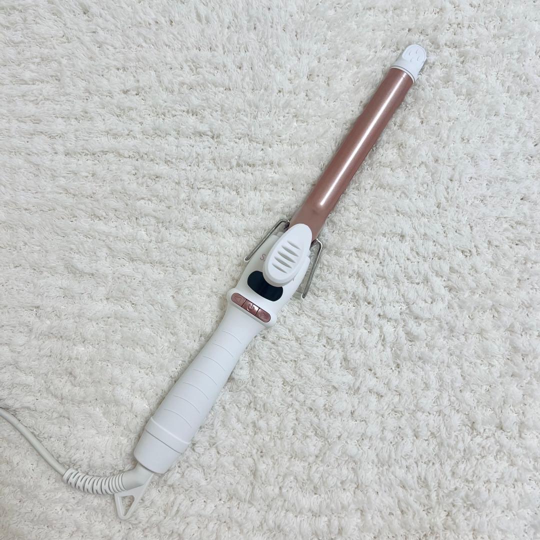 SALONIA カールアイロン19mm 限定色シャンパンピンク(断熱ケース付き)