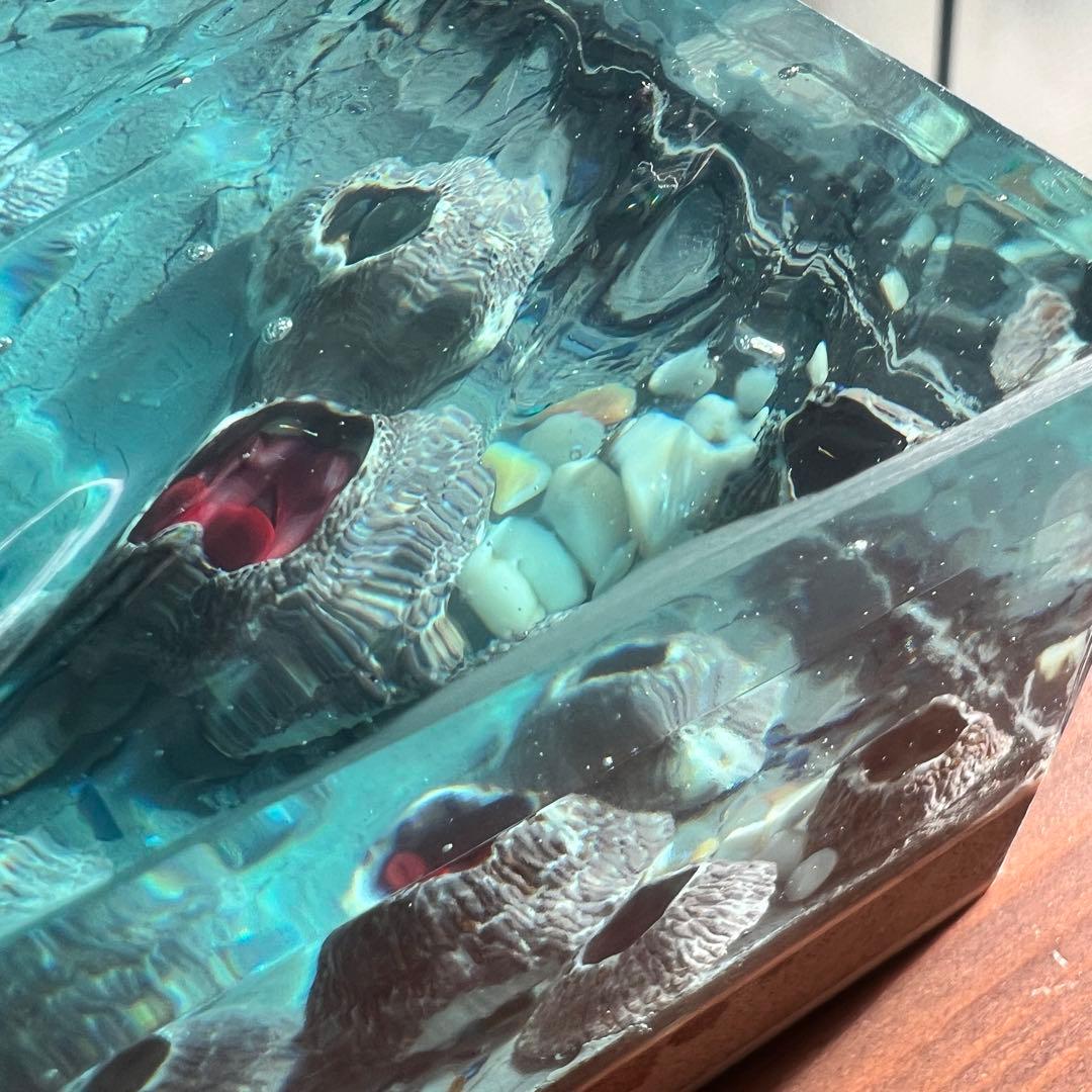 【波紋アート】フジツボアート／barnacle／オブジェ／10cmプリズム