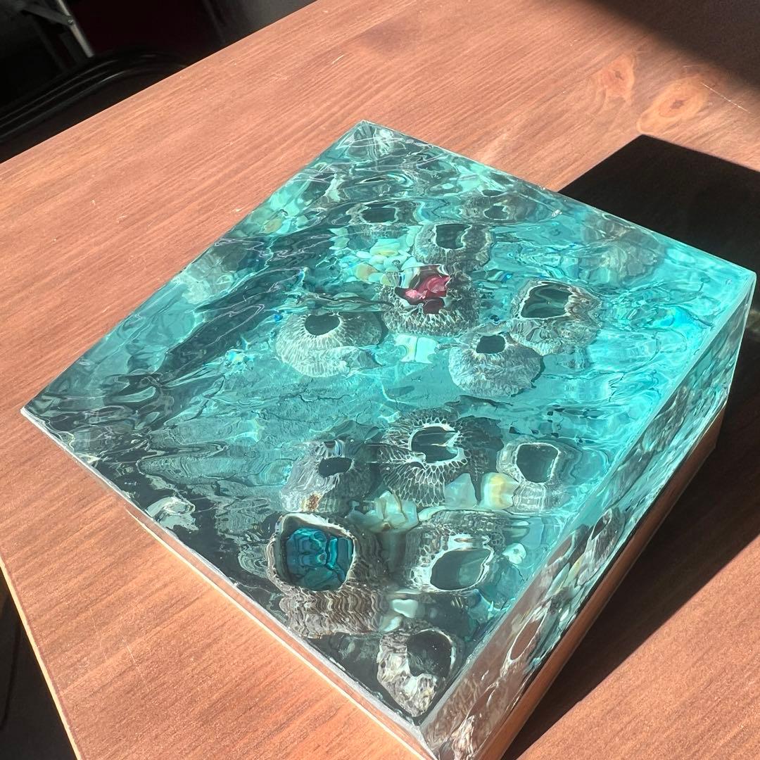 【波紋アート】フジツボアート／barnacle／オブジェ／10cmプリズム