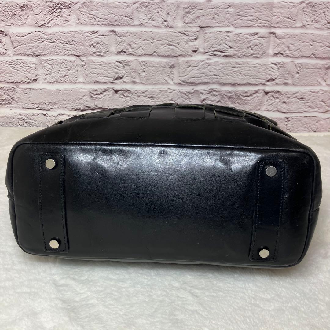 美品✨ブラックレーベルクレストブリッジ イントレチャート 本革 A4 トート 黒