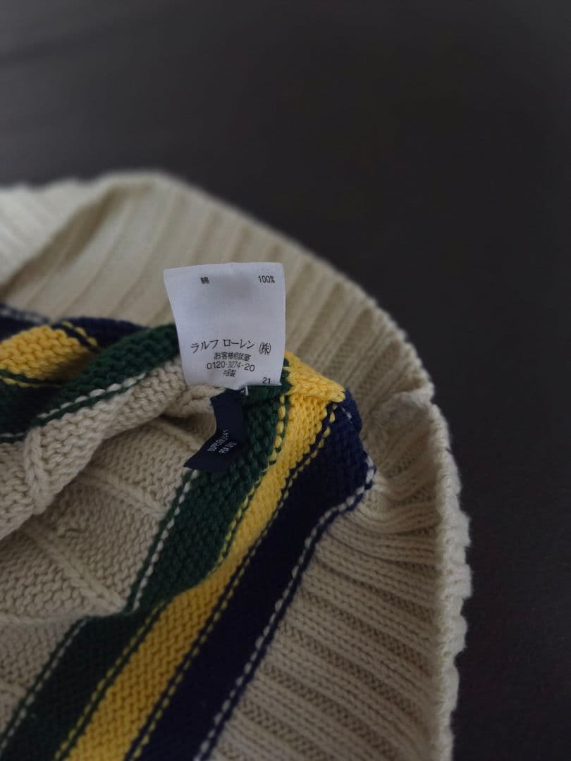 Polo by Ralph Lauren Vネックチルデンニット S