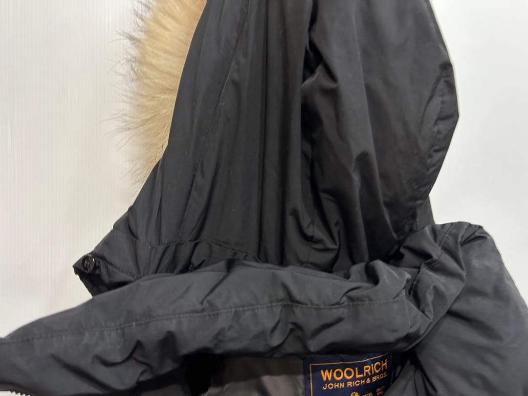 ＊最終価格＊WOOLRICH ウールリッチ ファ−付きロングダウン ブラックM