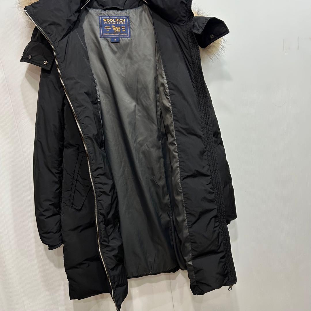 ＊最終価格＊WOOLRICH ウールリッチ ファ−付きロングダウン ブラックM