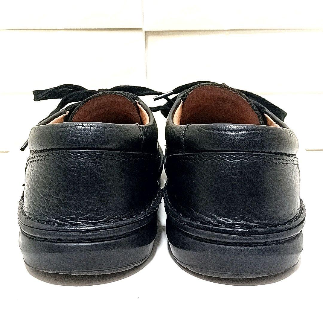 【美品】ビルケンシュトック　メンフィス　シボ革 レザー シューズ　ブラック