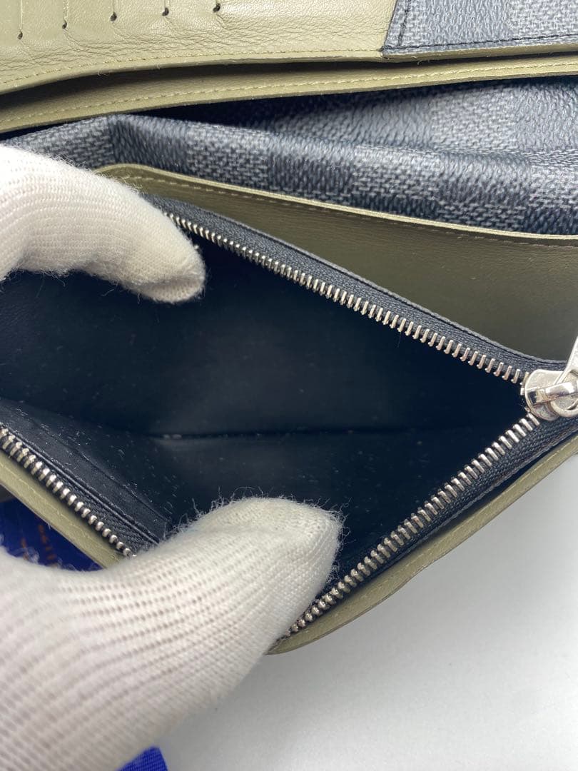 美品‼️ 新型　ルイヴィトン 長財布 ポルトフォイユ ブラザ ダミエグラフィット黒