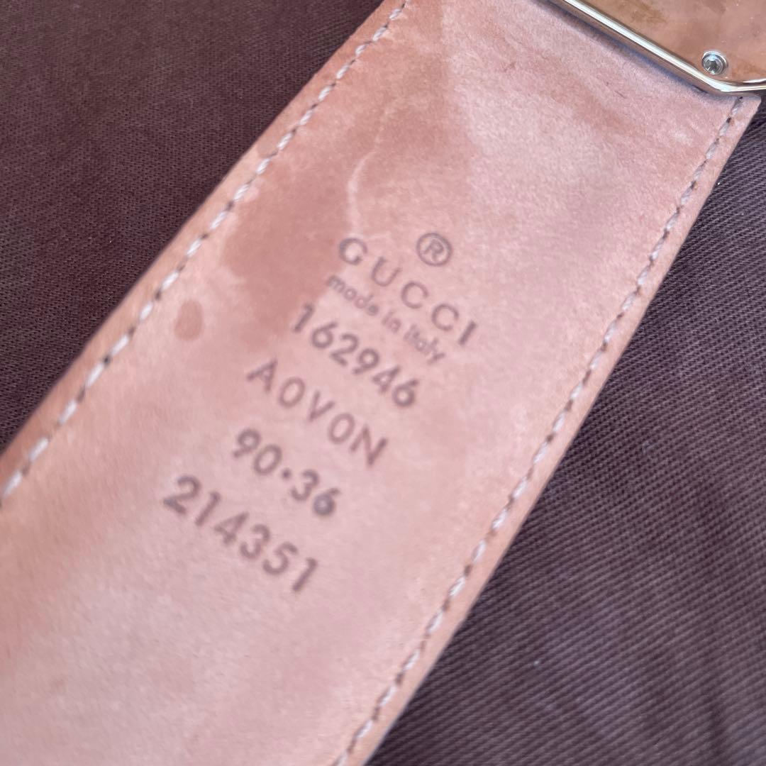 今だけ値下げ GUCCI ブラックレザーベルト