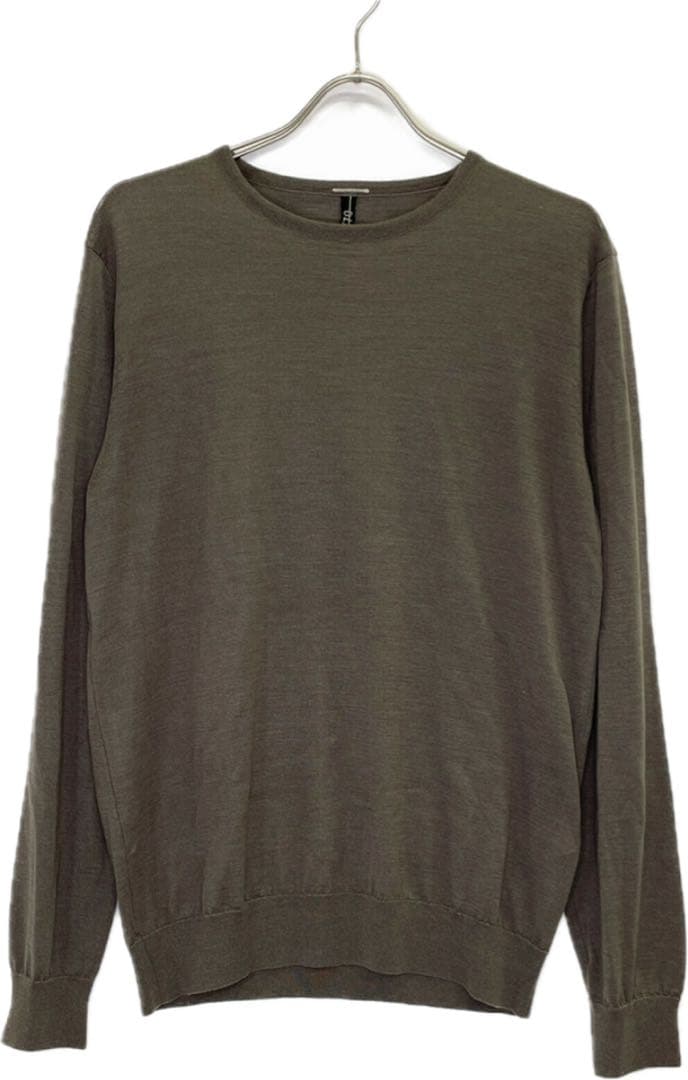 トレンタセッタンタ 30/70 ブラウン カシミヤシルク クルーネックニット48